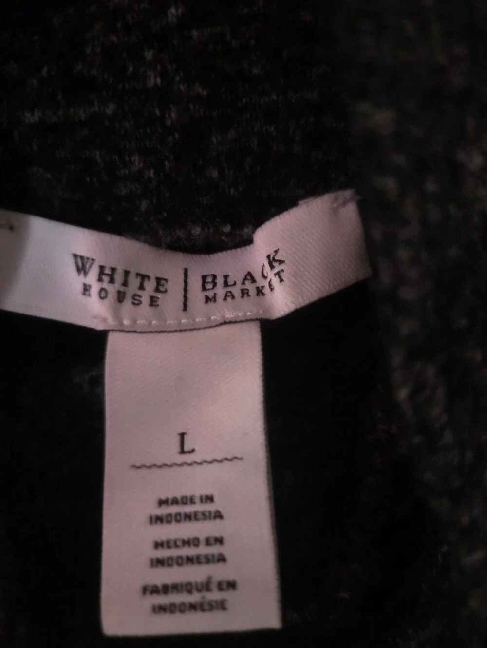 White House Black Market Women's Gray Open-Front Long 2 P Cardigan Sweater Shell